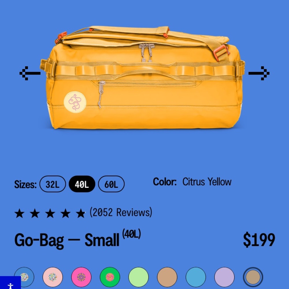 Travel backpack